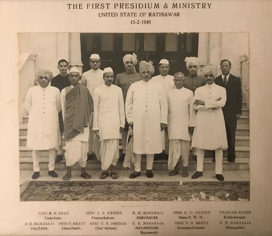 Manubhai in Saurashtra Cabinet 1948